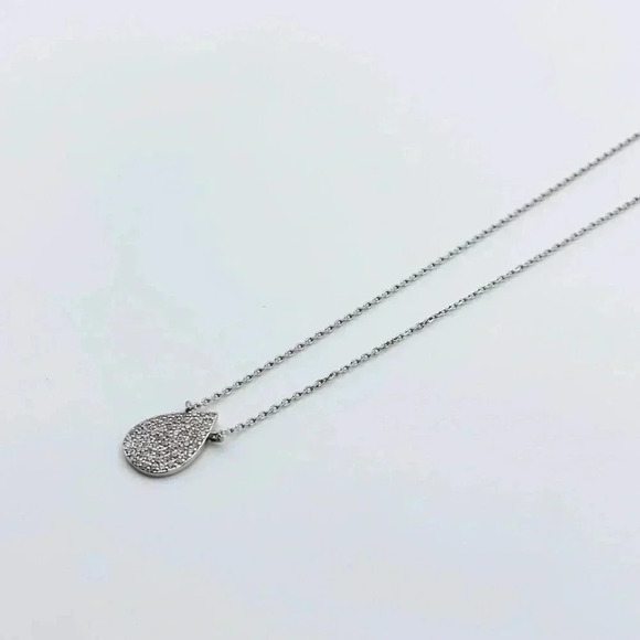 Drop silver necklace - Picture 2 of 5